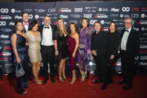 CER Education, sponsors of the Teacher of the Year category, in-front of the iconic Educate Awards’ sponsor board